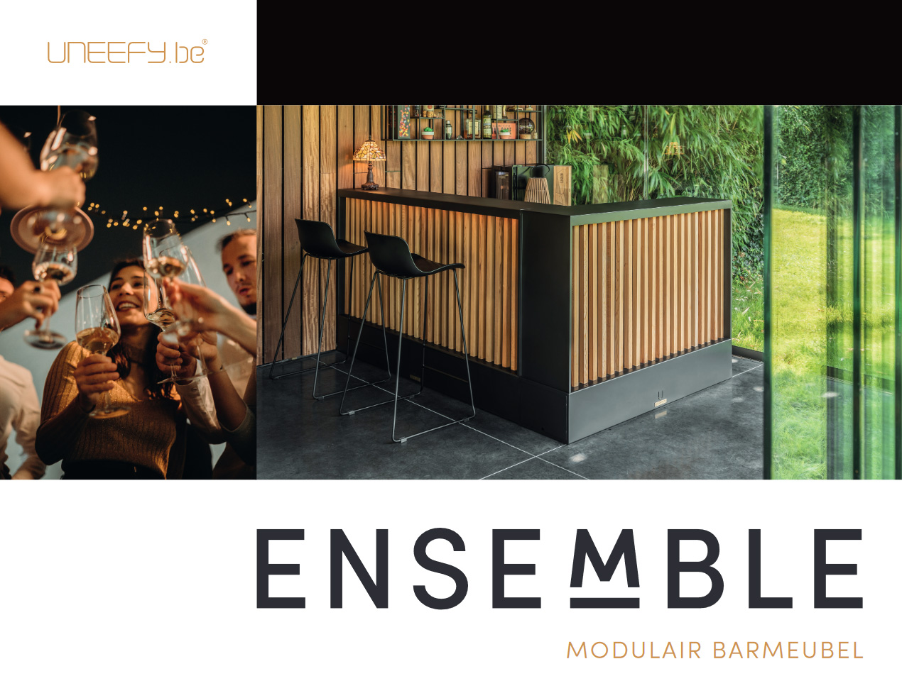 Ensemble modulair barmeubel