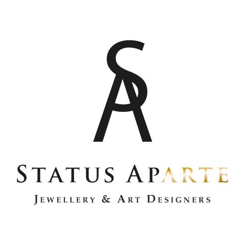 Logo Status Aparte, Met naam bedrijf en producten